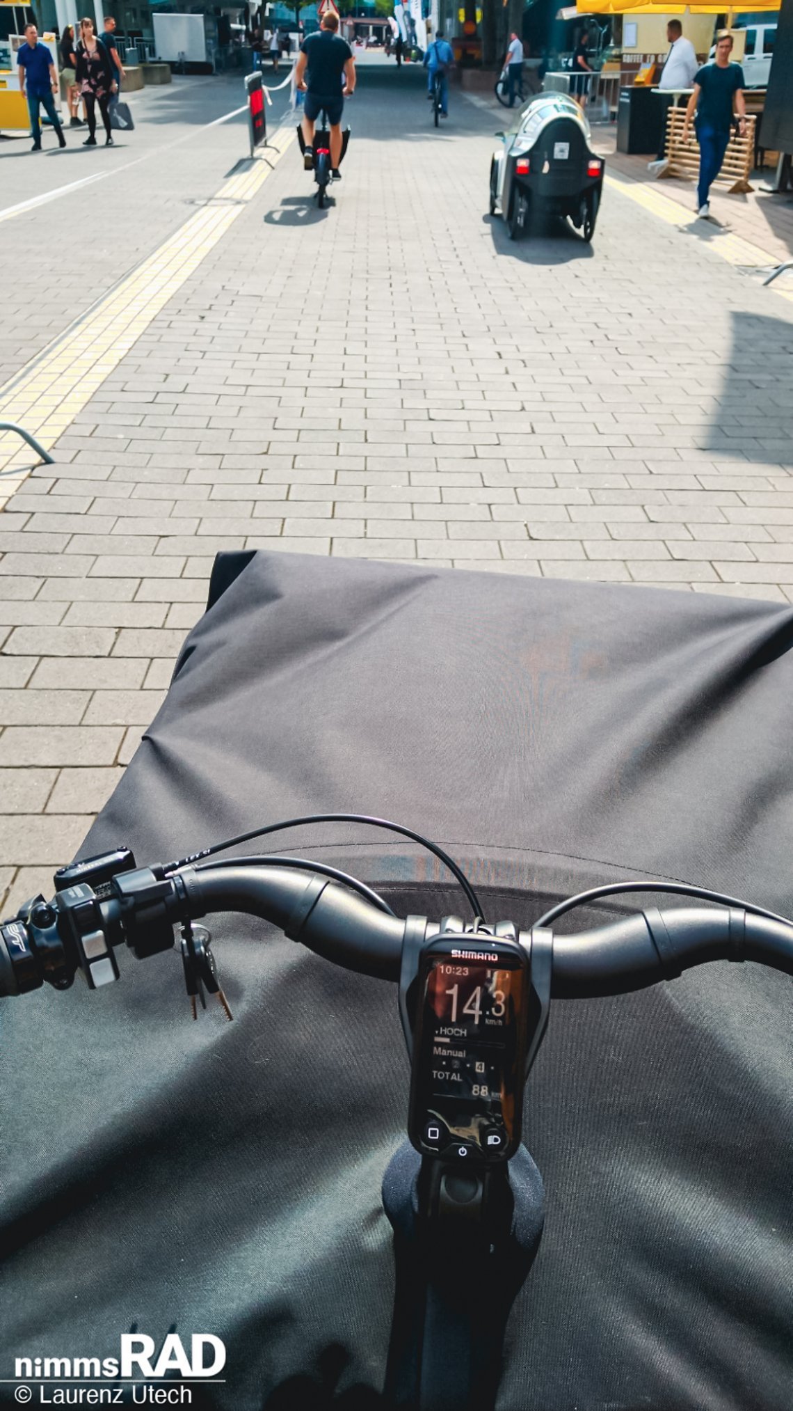 Auf der Eurobike-Teststrecke herrschte ein buntes Treiben.