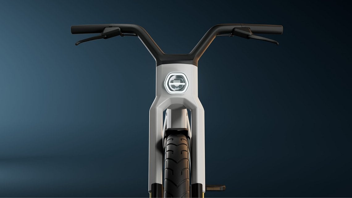 Das VanMoof V kommt im gewohnt futuristischen Design.