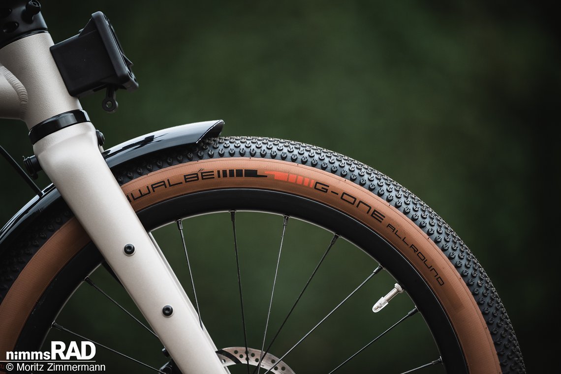 Die Schwalbe G-One Allround-Reifen in 20″ wurden extra für Brompton entwickelt.