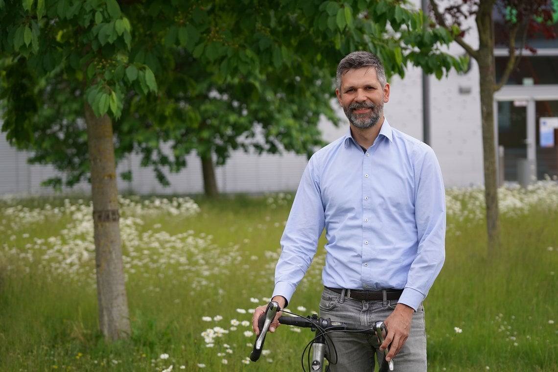 Christian Rudolph ist Radprof an der TH Wildau für den Studiengang Radverkehr, der kommendes Semester seinen zweiten Anlauf nimmt..