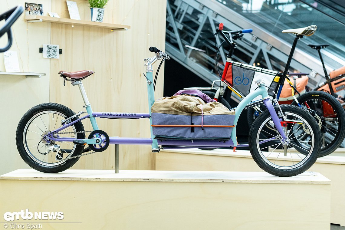 Absolutes Messehighlight: Das Lasti, ein Lastenrad für Kinder.