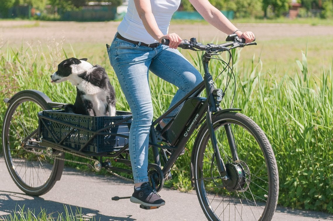 … das Convercycle kann sekundenschnell umgebaut werden.