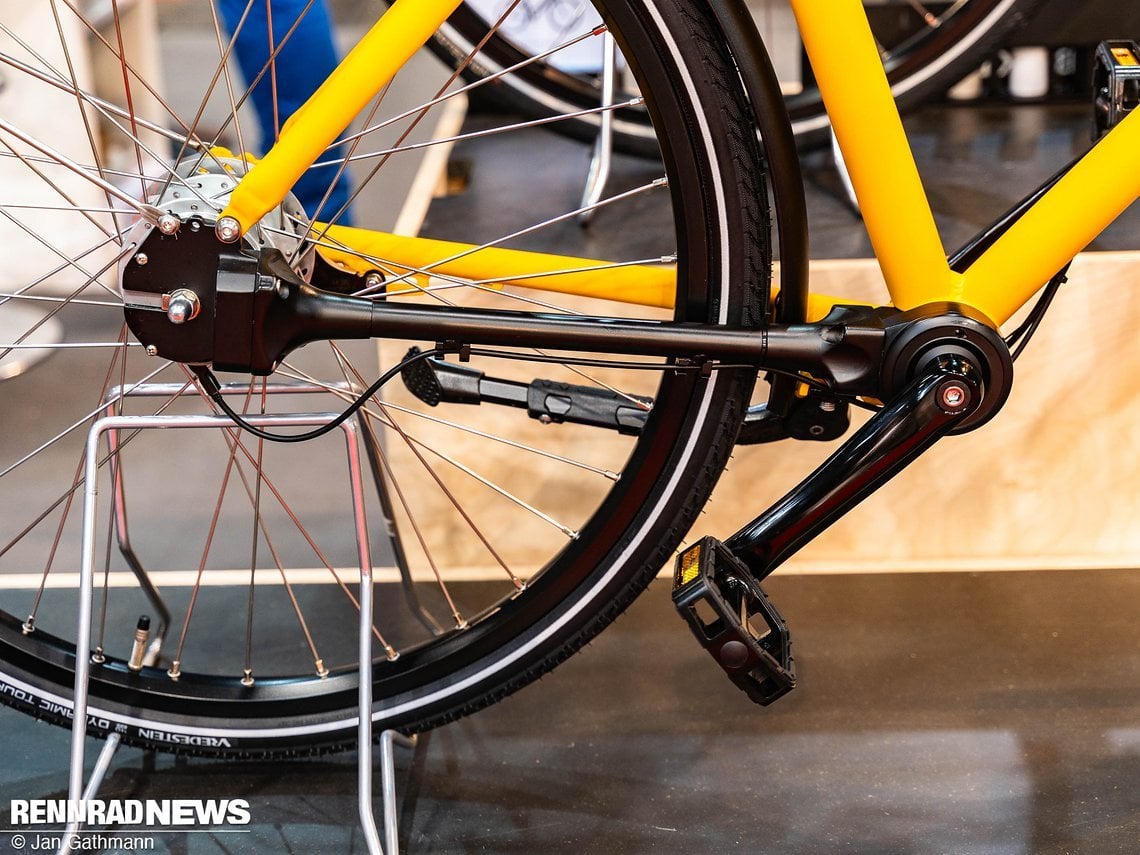 Das Fahrrad des niederländischen Herstellers verfügt nämlich über eine Antriebswelle …