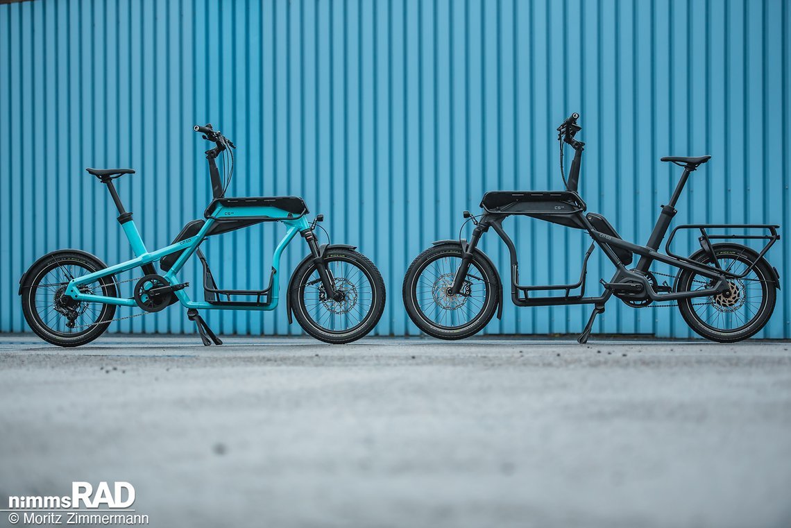 CS100 (links) und CS150 (rechts) verfügen optional über einen Gepäckträger, der mit maximal 27 kg beladen werden kann.