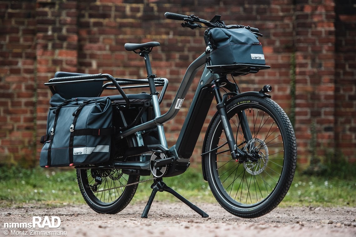 Das neue Longtail-Cargobike von Centurion kommt mit 24″ am Hinterrad und 26″ am Vorderrad, was es auch für Touren in der Freizeit qualifiziert.