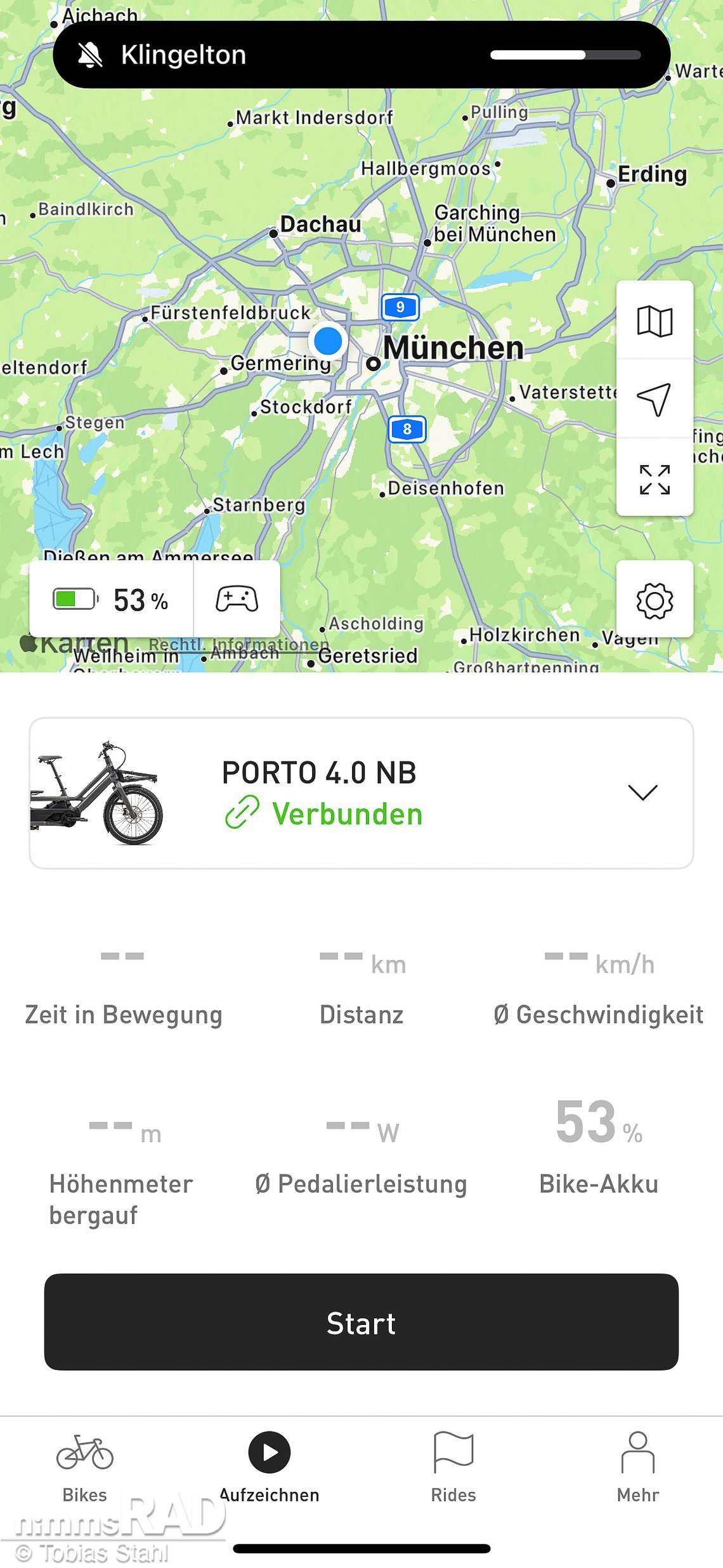 Fahrradtour aufzeichnen mit dem Lastenrad? Klar, kann man machen