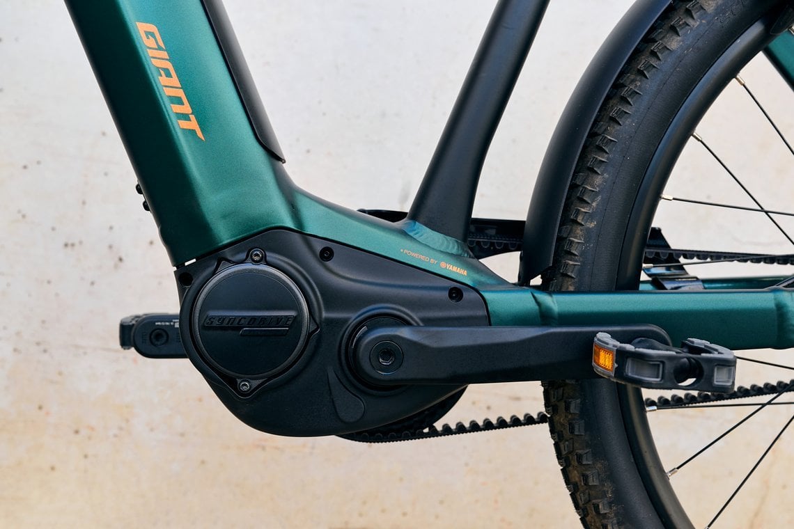 Giant Syncdrive Pro2 – der 85 Nm starke Mittelmotor kommt auch bei E-MTB zum Einsatz und bietet starke Unterstützung bei natürlichem Fahrgefühl.