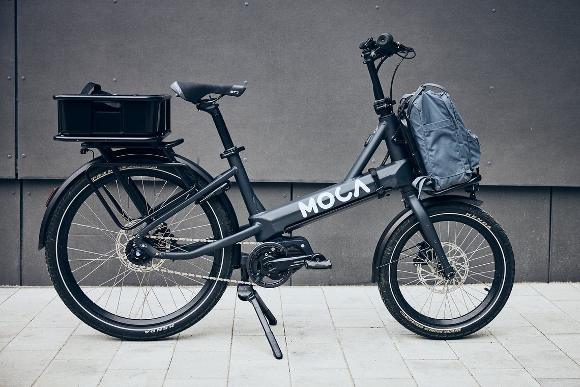 Das neue Moca E-Bike verfügt über eine maximale Zuladung von 70 kg und einen Shimano EP6 Cargo-Mittelmotor.