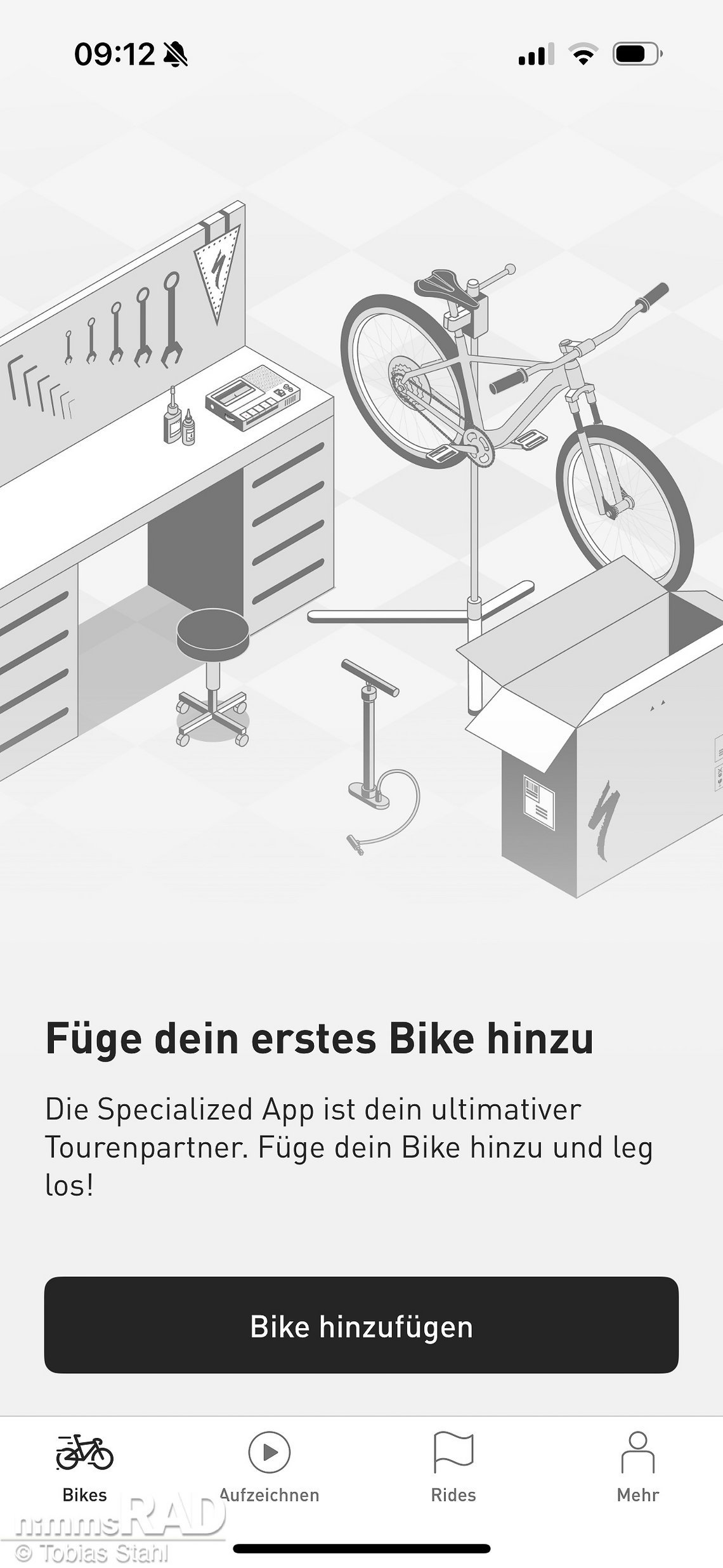 Schritt 1: Das Bike in der App hinzufügen