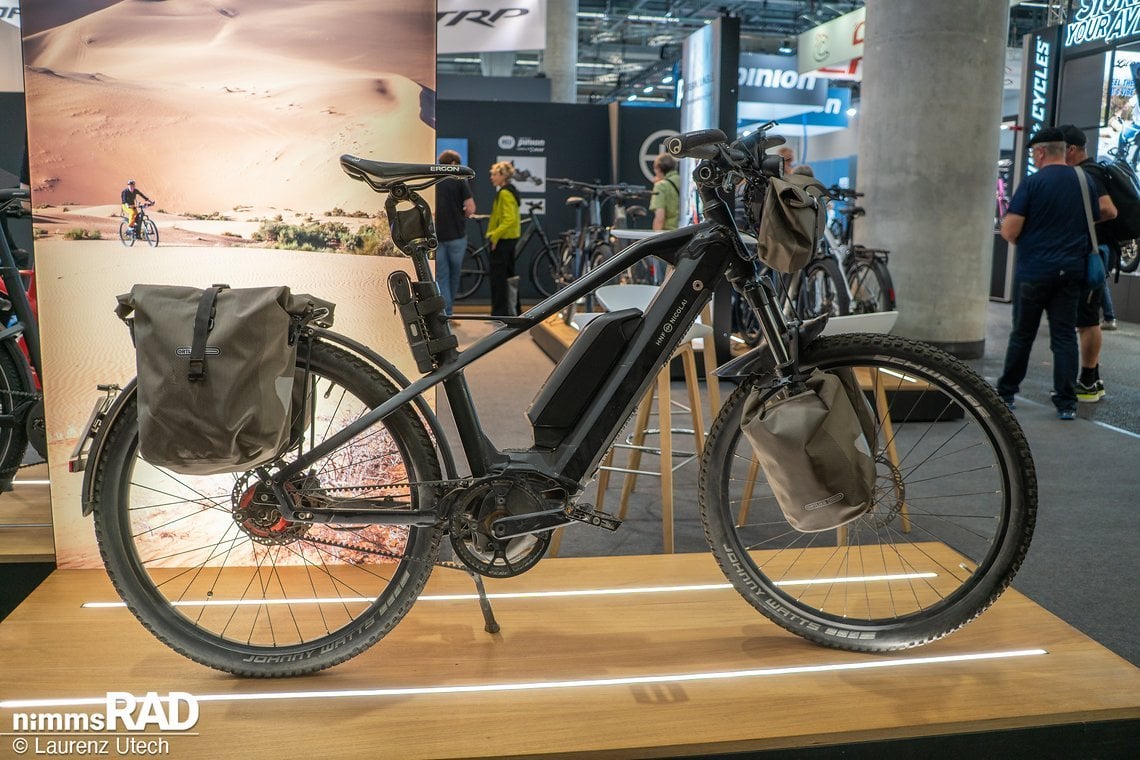 Das XD3 von E-Bike-Abenteurerin Susanne Brüsch am Stand von HNF Nicolai.