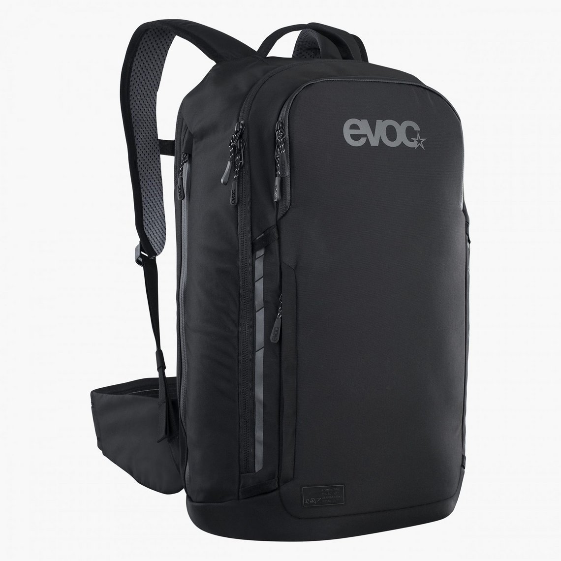 Der Evoc Commute 22 ist ein Fahrradrucksack für den Alltag mit integriertem Rückenprotektor.