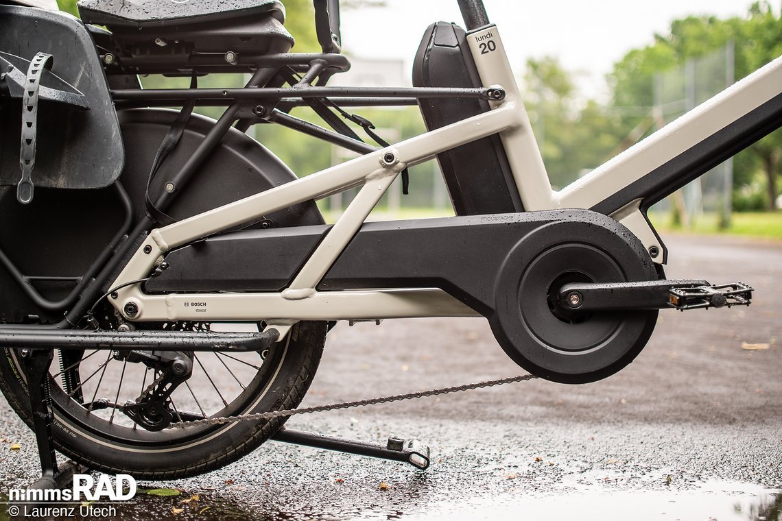 Die Shimano CUES 9-fach-Schaltung sorgt auch unter Last für reibungslose Gangwechsel.