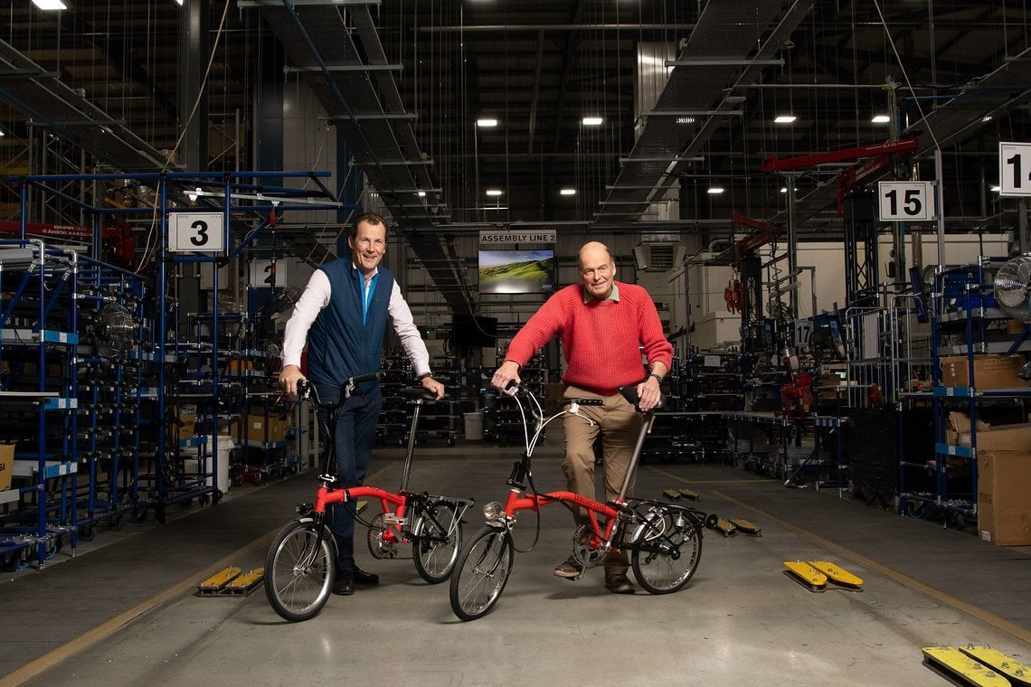 Moment mal! Da sind ja zwei …! Brompton-CEO Will Butler Adams, Gründer Andrew Ritchie, (v.l.n.r.)