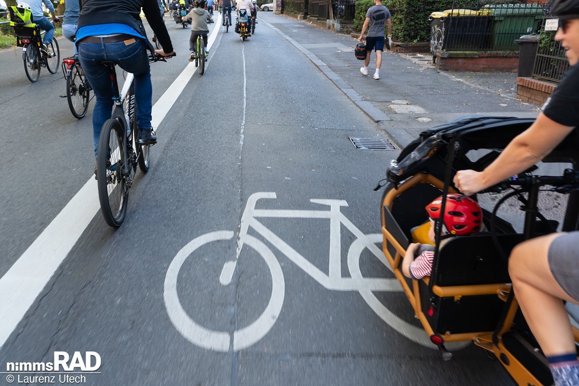 Radwege wie dieser sind gut.