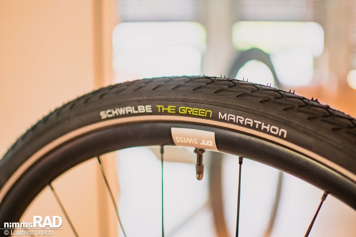 Der neue Schwalbe Green Marathon Fahrradreifen ist zu 98 % Schadstofffrei.