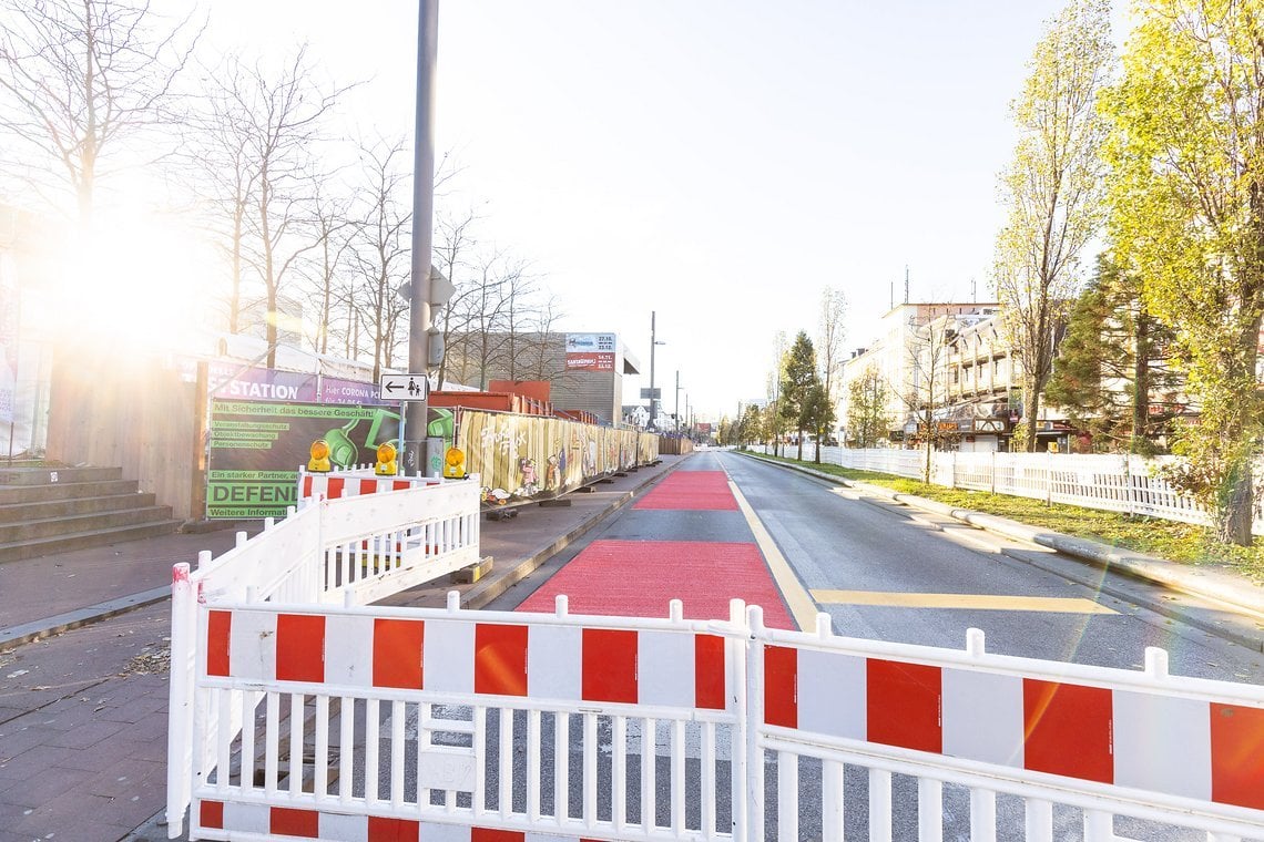 Verkehrsberuhigter Bereich: Im Augenblick ist die Reeperbahn stadteinwärts gesperrt.