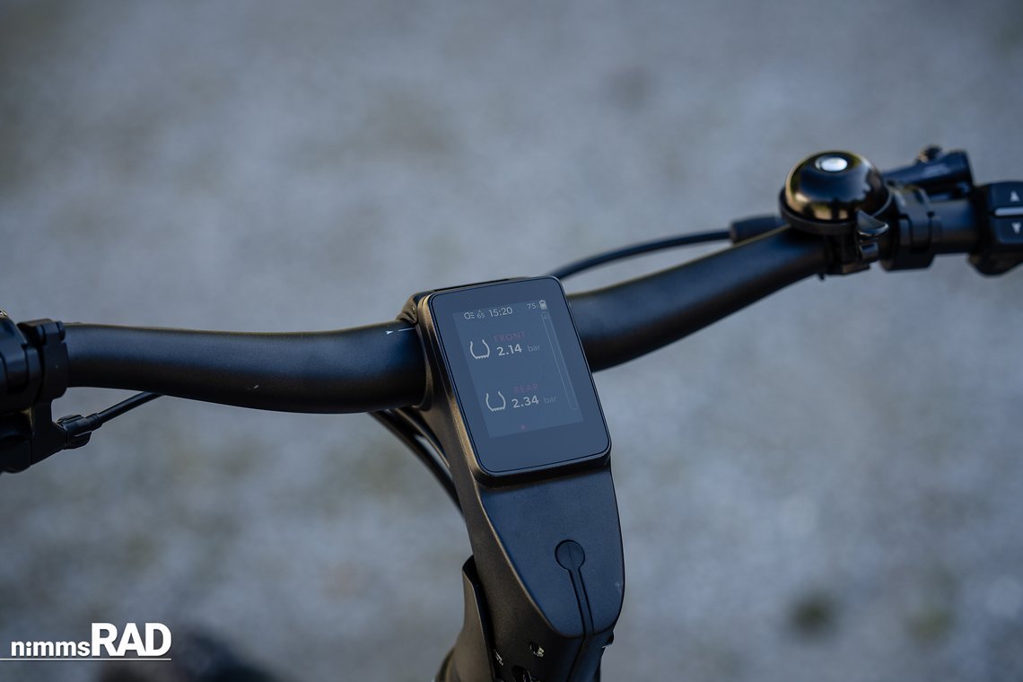 Klar strukturiert: Das neue E+ Cockpit mit RideDash Evo 2.0, RideControl Ergo 4 Remote und Go 2 Button.