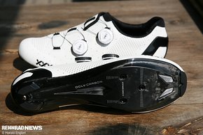 Trek hat mit dem Bontrager XXX einen renntauglichen Rennrad-Schuh im eigenen Zubehör-Programm