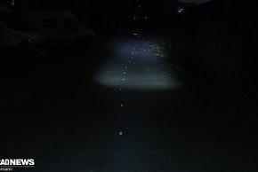 Aldi Bikemate Lichtbild auf dunkelster Stufe