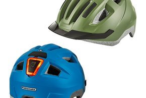 Deutlich günstiger ist der Fahrradhelm mit LED Rücklicht: 12,99 € bleiben dafür an der Aldi-Kasse.