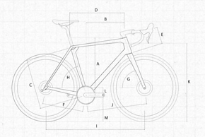 Viele verschiedene Maße werden für Fahrräder angegeben