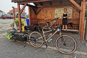 So sah unser Bikepacking-Setup aus.