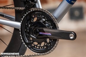 SRAM Force am Ausstellungs-Bike, das 13.000 Euro kostet.