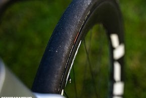 Auf den Zipp 303 XPLR SW-Felgen messen sie 40 mm und ragen nicht über die Felgenflanke.