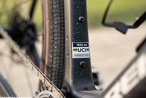 Natürlich hat der Rahmen den UCI-Segen für den Renneinsatz.