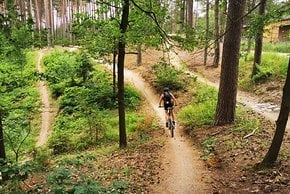 Trails des Sportpark Boskovice direkt an der Westernstadt