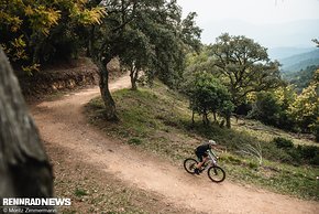 Die Sitzposition auf dem Canyon Grizl CF SLX 8 eTap Suspension ist sehr komfortabel