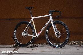 Der Corsa-Rahmen auf den Craft Bike Days war aus hochwertigen Columbus-Rohren im Fillet-Brazing Verfahren gefertigt.