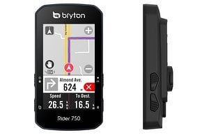 Der Bryton Rider 750 GPS-Radcomputer bietet Online-Navigation auf integrierten Karten