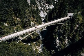 Brücke bei Versam in der Rheinschlucht