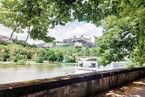 Von Ochsenfurt bis Würzburg wurde ich von freundlichen Rennradfahrerinnen begleitet.