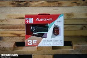 So kommt der Sigma Aura 35 USB mit Nugget zum Kunden