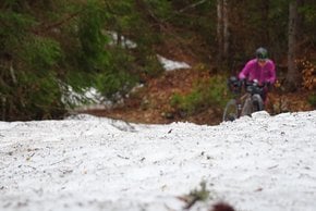 Schneebedeckte Pisten bedeuten Schieben