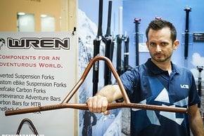 Ebenfalls bei KS war ein neuer Bikepacking Lenker von Wren Sports zu sehen