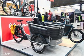 Auch bei Winora ist das Thema Cargo dominant vertreten. Hier im Bild das F.U.B. - Family Utility Bike.