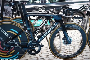 Specialized stellte bei der Tour de France 2019 das neue Shiv TT vor – hier das Bike von Peter Sagan
