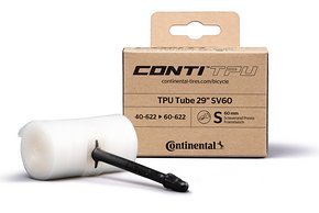 Der neue Continental ContiTPU-Schlauch soll leichter und kompakter sein als ein herkömmliches Modell und zudem einen geringerne Rollwiderstand aufweisen.