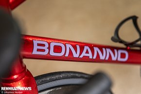 Spezialdesign der Editione Corsa – nur wenige Bonanno-Bikes werden so verziert.
