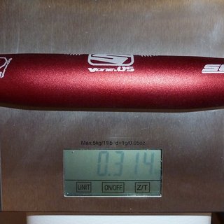 Gewicht Sunline Lenker V-One OS Flat 31.8mm, 762mm