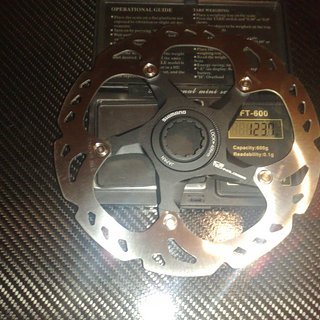 Gewicht Shimano Bremsscheibe XTR SM-RT98S 160mm