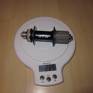 Gewicht Shimano Nabe XTR FH-M985 135mm/QR, 32-Loch