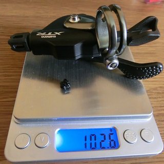 Gewicht Shimano Schalthebel XTR M9000 11-fach
