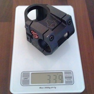 Gewicht NC-17 Vorbau Toro 1.5 S-Pro 31.8mm, 50mm, 4°