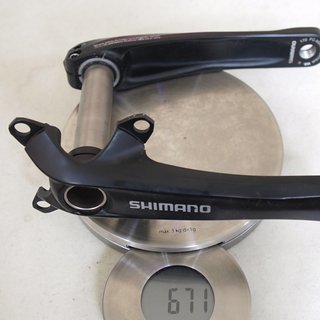 Gewicht Shimano Kurbel FC-M543 170mm, 68/73mm, HT2
