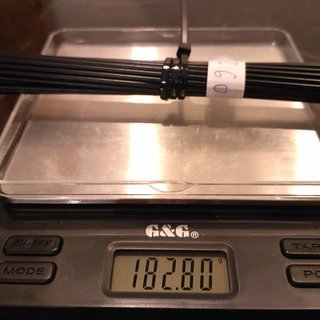Gewicht CN Spoke Speiche MAC Butted DB454 260mm, 32 Stück