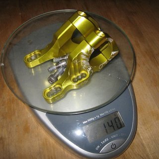 Gewicht Twenty6 Products Vorbau F1 31.8mm, 45/55mm, 0°